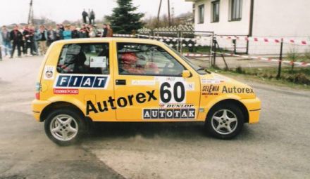 Jacek Sikora i Marek Kaczmarek - Fiat Cinquecento Sporting.
